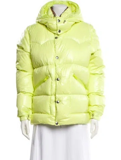 Pre-owned Moncler Down Jacket In Green