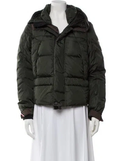 Pre-owned Moncler Down Jacket In Green