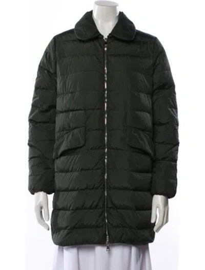 Pre-owned Moncler Down Jacket In Green