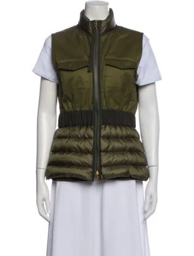 Pre-owned Moncler Down Jacket In Green