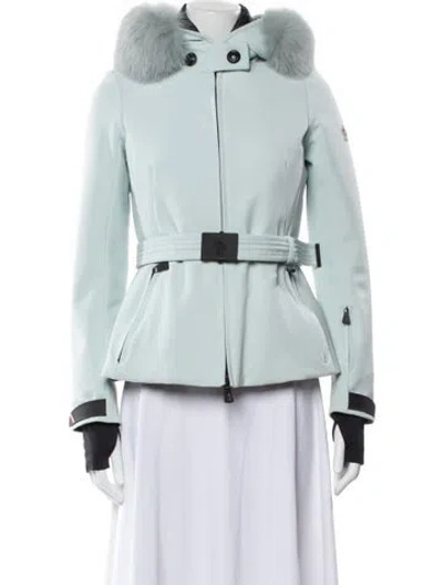 Pre-owned Moncler Down Jacket In Green