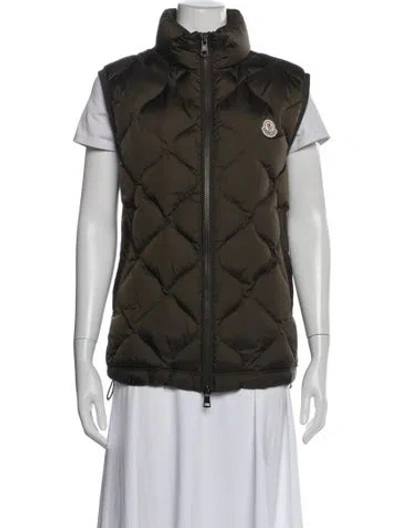 Pre-owned Moncler Down Jacket In Green