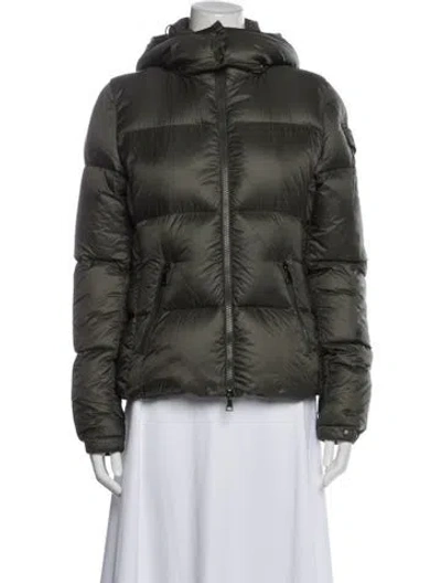 Pre-owned Moncler Down Jacket In Green