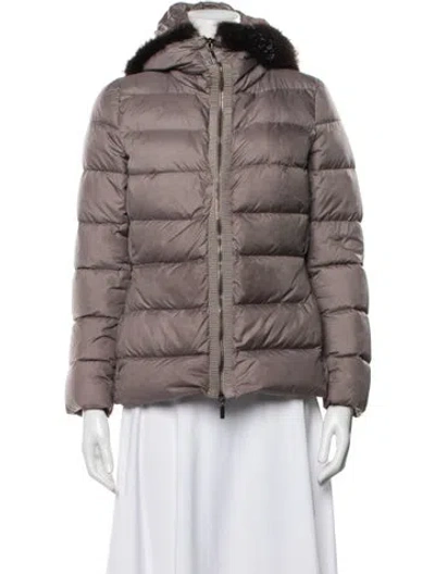 Pre-owned Moncler Down Jacket In Green