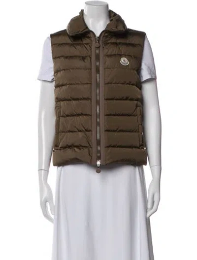 Pre-owned Moncler Down Jacket In Green
