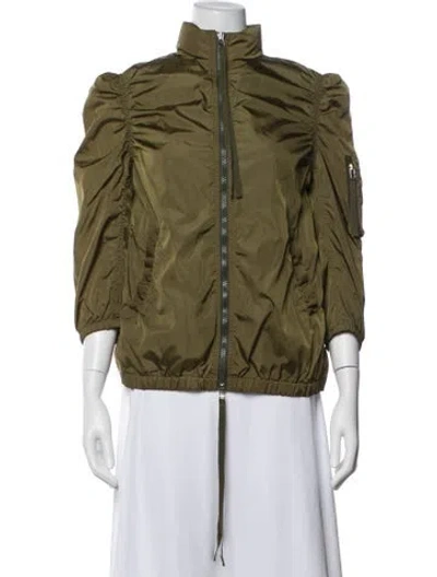 Pre-owned Moncler Down Jacket In Green