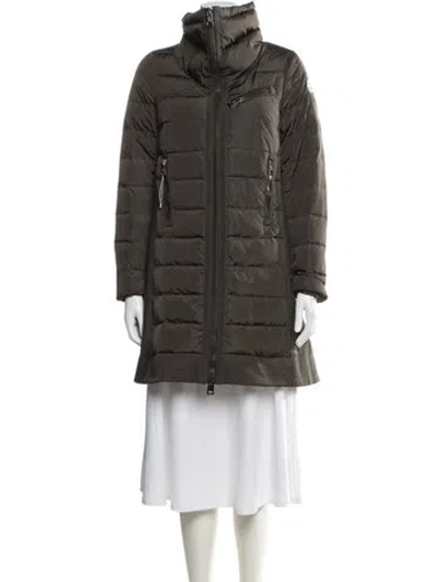 Pre-owned Moncler Down Jacket In Green