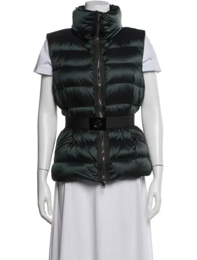 Pre-owned Moncler Down Jacket In Green