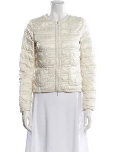Pre-owned Moncler Down Jacket In Neutral