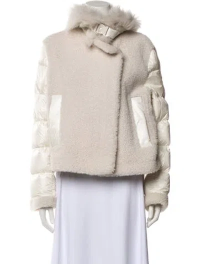 Pre-owned Moncler Down Jacket In Neutral