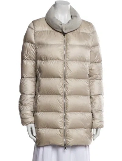 Pre-owned Moncler Down Jacket In Neutral