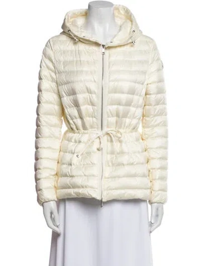 Pre-owned Moncler Down Jacket In Neutral