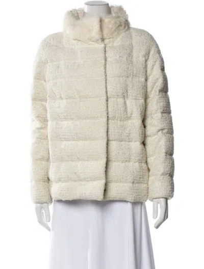 Pre-owned Moncler Down Jacket In Neutral