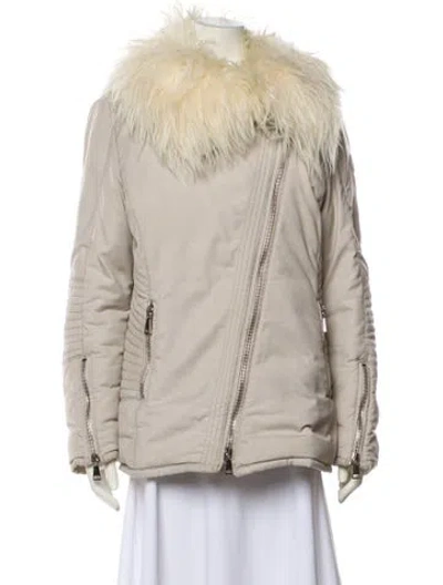 Pre-owned Moncler Down Jacket In Neutral