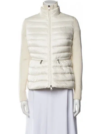 Pre-owned Moncler Down Jacket In Neutral