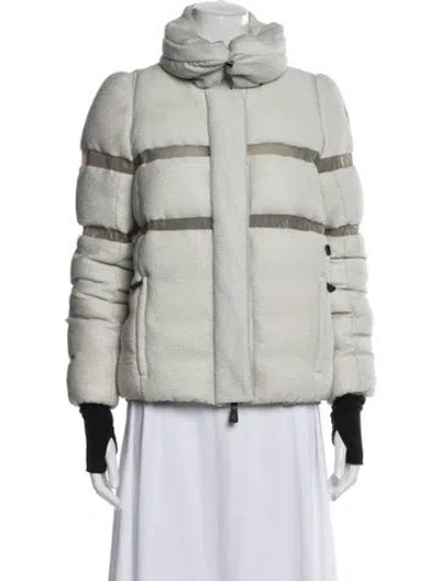 Pre-owned Moncler Down Jacket In Neutral