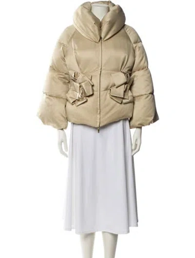 Pre-owned Moncler Down Jacket In Neutral