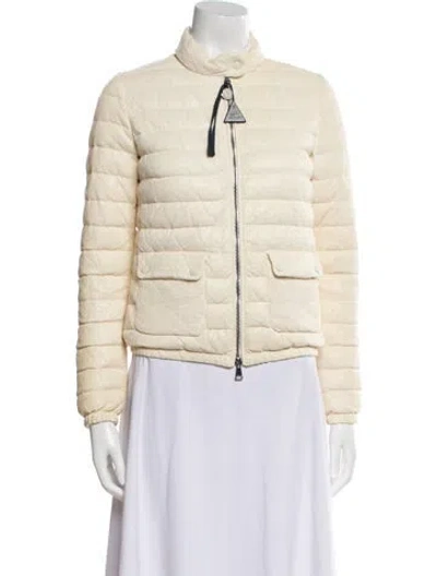 Pre-owned Moncler Down Jacket In Neutral