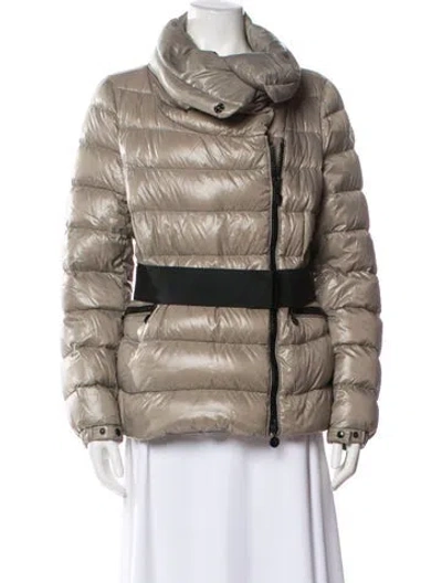 Pre-owned Moncler Down Jacket In Neutral