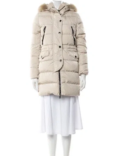 Pre-owned Moncler Down Jacket In Neutral