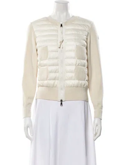 Pre-owned Moncler Down Jacket In Neutral