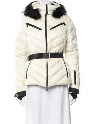 Pre-owned Moncler Down Jacket In Neutral
