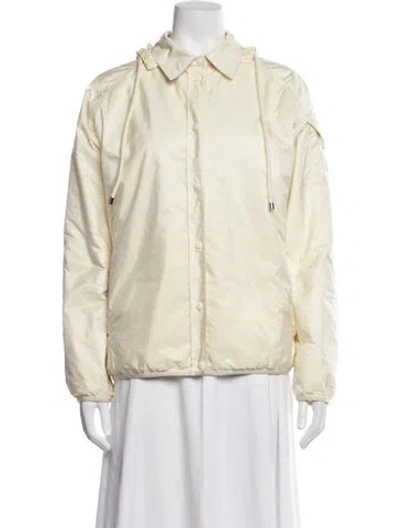 Pre-owned Moncler Down Jacket In Neutral