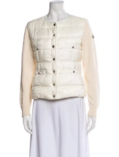 Pre-owned Moncler Down Jacket In Neutral