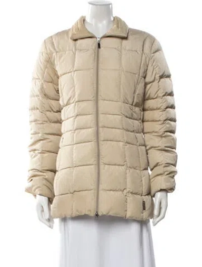 Pre-owned Moncler Down Jacket In Neutral