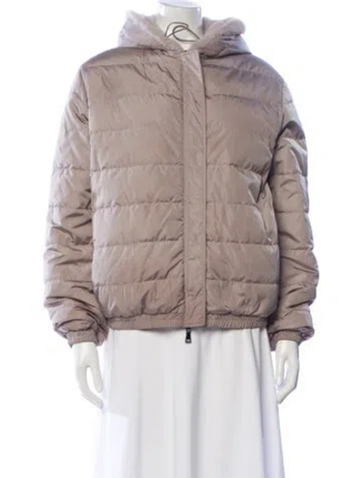 Pre-owned Moncler Down Jacket In Neutral