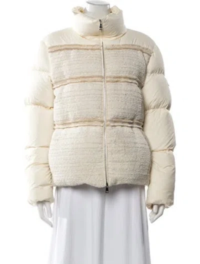 Pre-owned Moncler Down Jacket In Neutral
