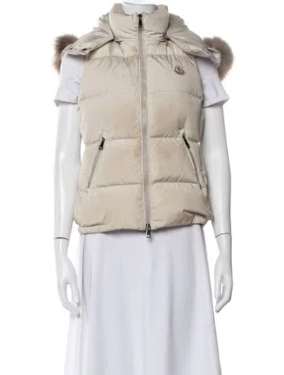 Pre-owned Moncler Down Jacket In Neutral
