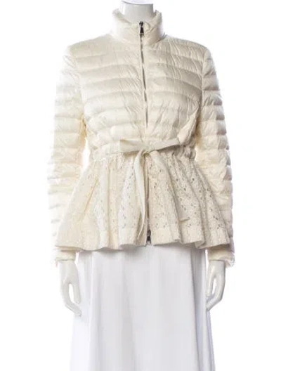 Pre-owned Moncler Down Jacket In Neutral