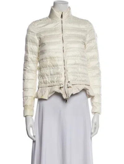 Pre-owned Moncler Down Jacket In Neutral