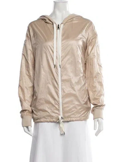 Pre-owned Moncler Down Jacket In Neutral