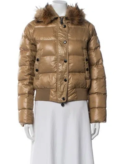 Pre-owned Moncler Down Jacket In Neutral
