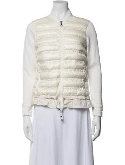 Pre-owned Moncler Down Jacket In Neutral