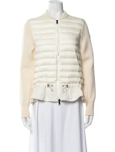 Pre-owned Moncler Down Jacket In Neutral