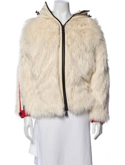 Pre-owned Moncler Down Jacket In Neutral