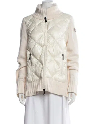 Pre-owned Moncler Down Jacket In Neutral