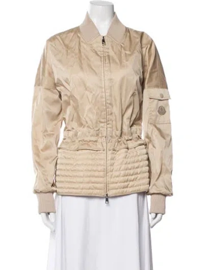 Pre-owned Moncler Down Jacket In Neutrals