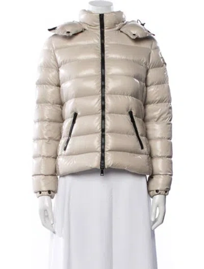 Pre-owned Moncler Down Jacket In Neutrals