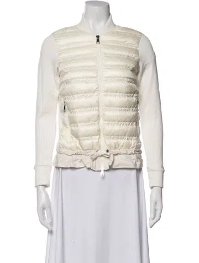 Pre-owned Moncler Down Jacket In Neutrals