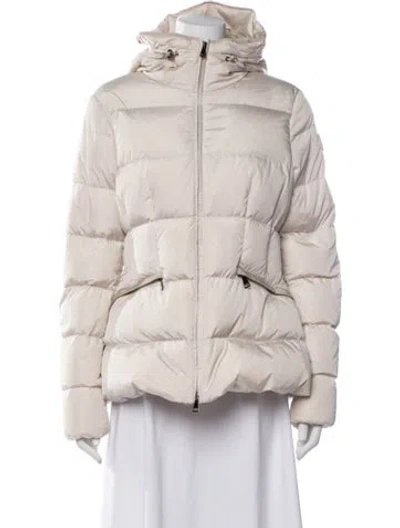 Pre-owned Moncler Down Jacket In Neutrals