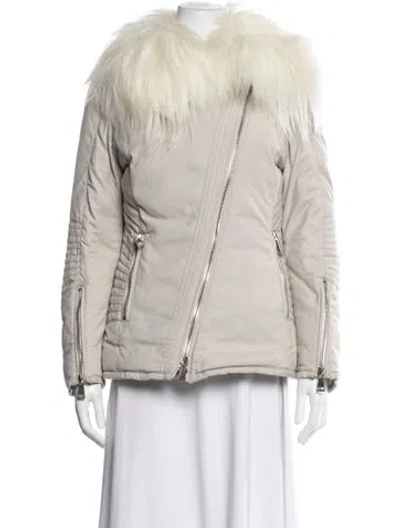 Pre-owned Moncler Down Jacket In Neutrals
