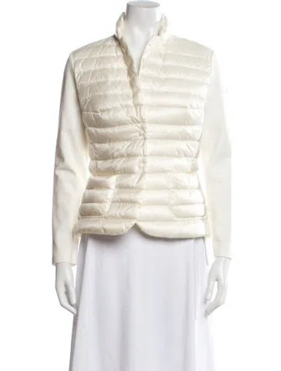 Pre-owned Moncler Down Jacket In Neutrals
