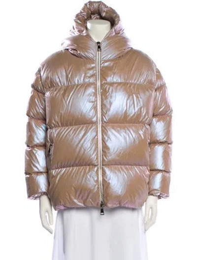 Pre-owned Moncler Down Jacket In Neutrals