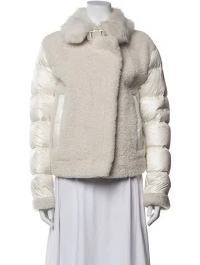 Pre-owned Moncler Down Jacket In Neutrals