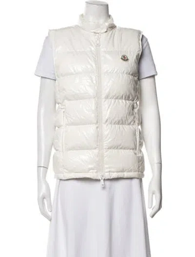 Pre-owned Moncler Down Jacket In Neutrals