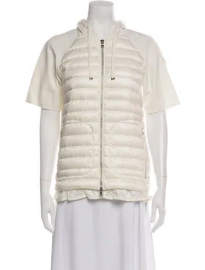 Pre-owned Moncler Down Jacket In Neutrals